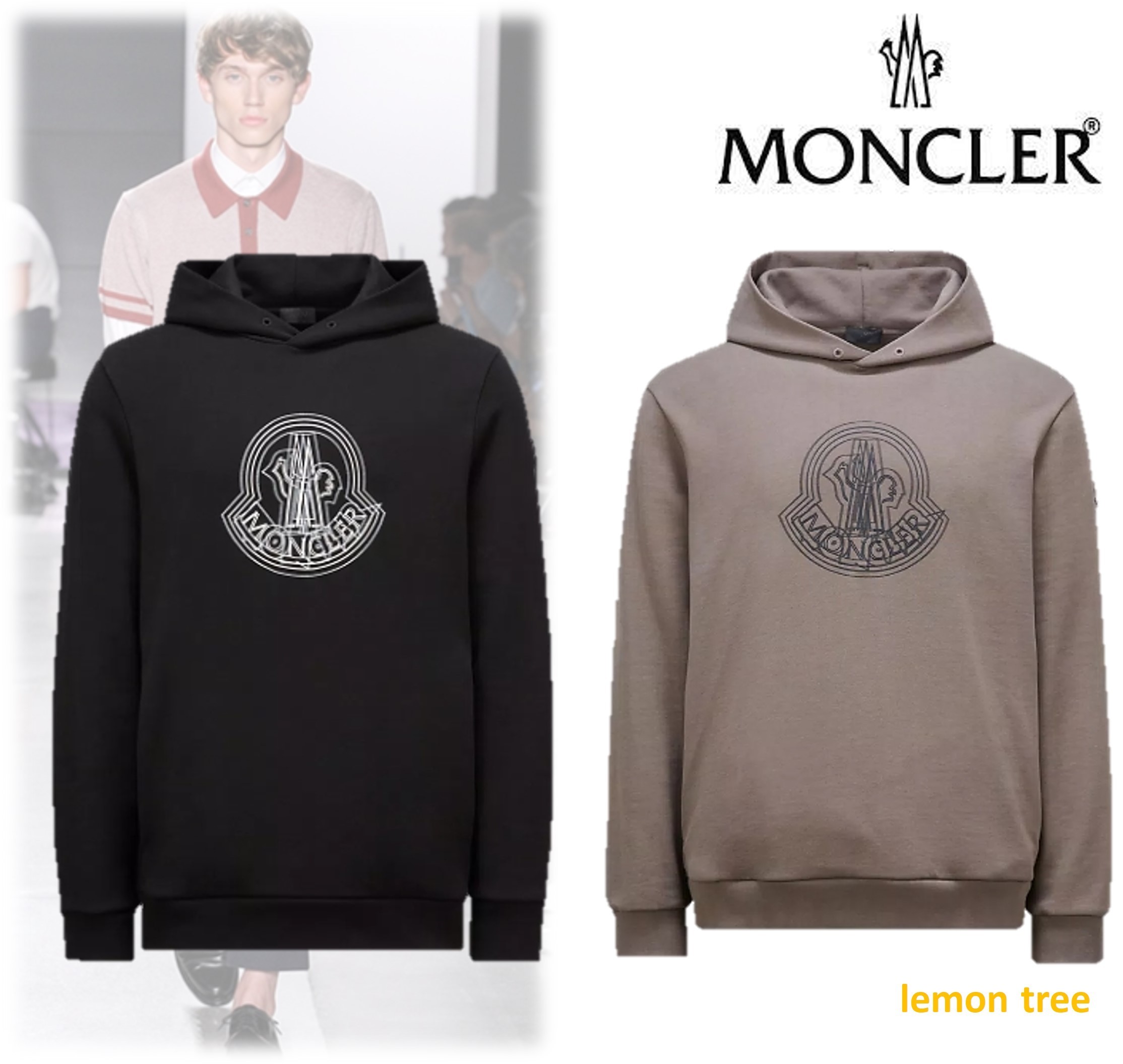 【MONCLER】LOGO MOTIF HOODIE パーカー ロゴ