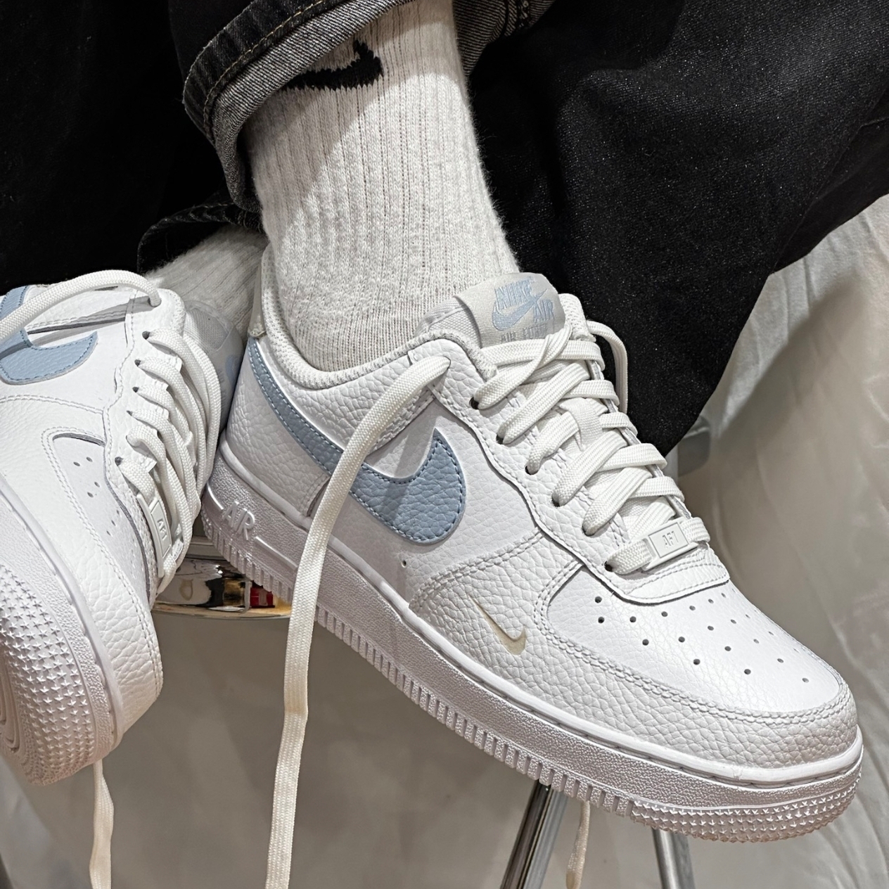 ◆正規品◆NIKE AIR FORCE 1 '07 'Light Armory Blue'◆大人気 Nike Air Force 1 '07 Light Armoury Blue for Sale