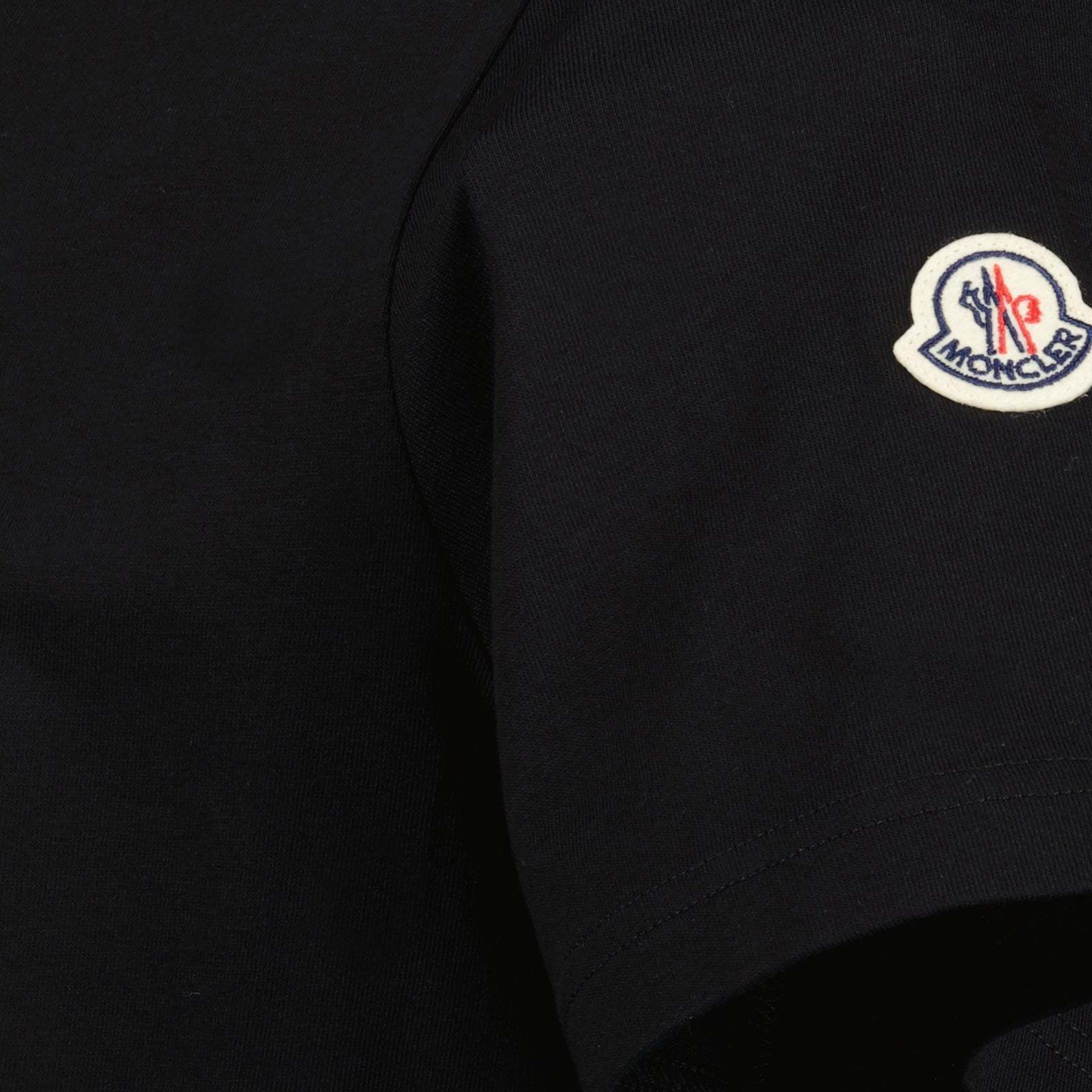 MONCLERモンクレール メタリックロゴ コットンTシャツ (MONCLER