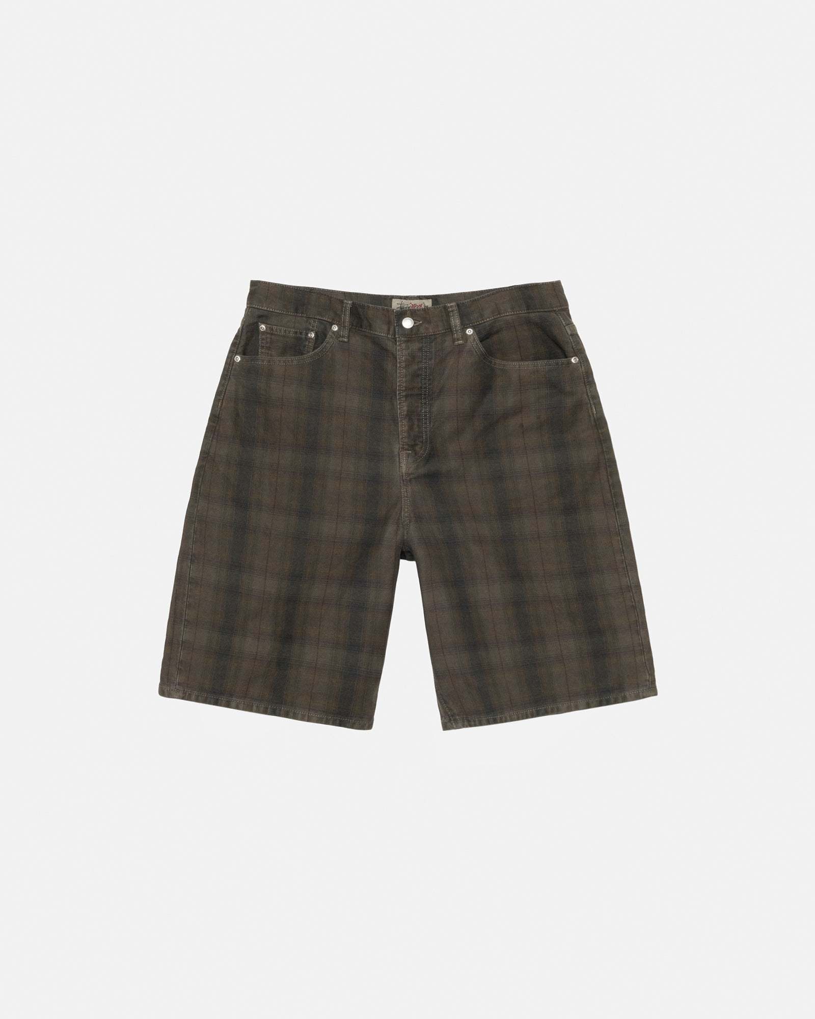 STUSSY BIG OL´ キャンバス チェック ショートパンツ 2色 送料込