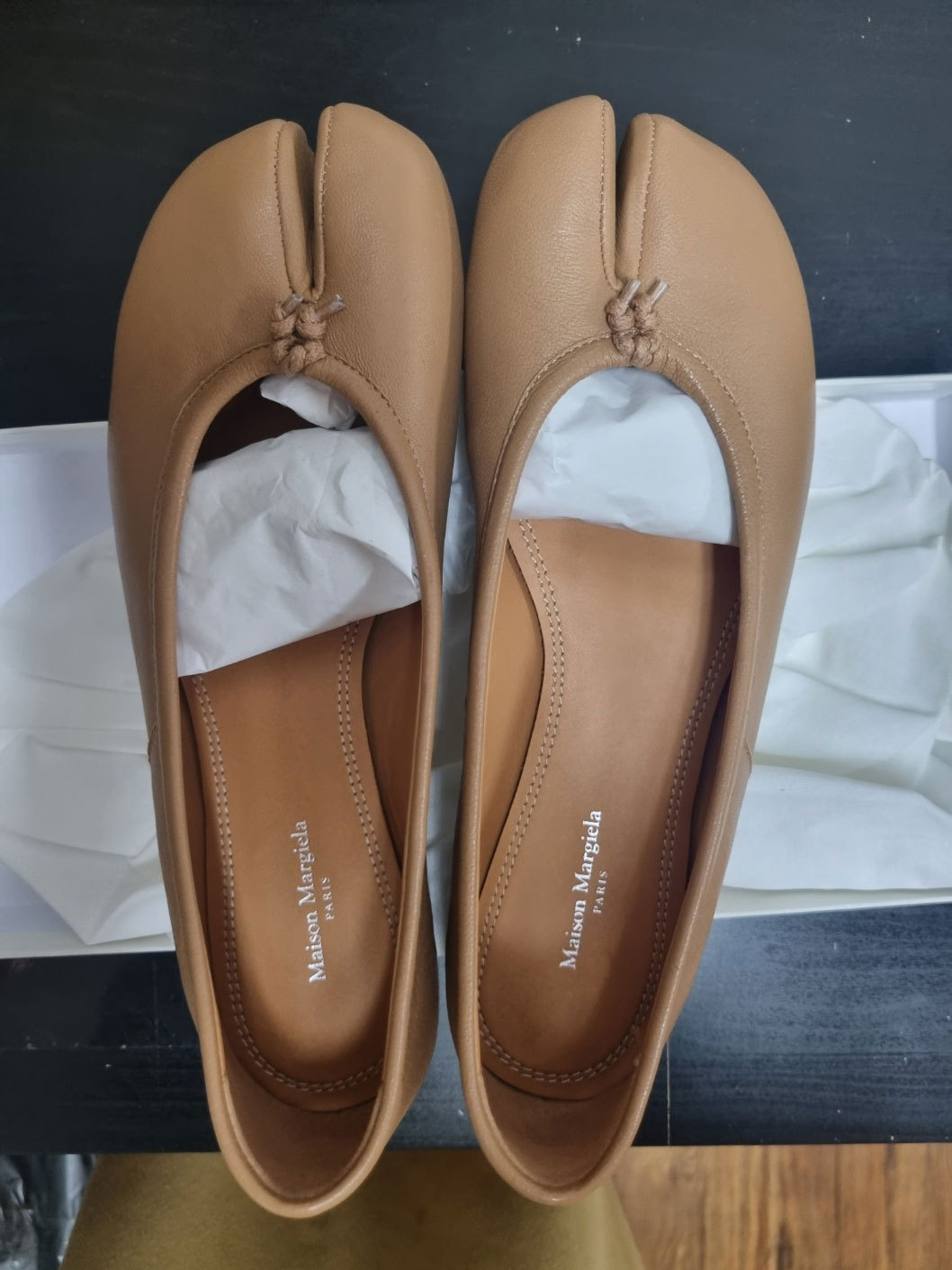 Maison Margiela ★Tabi バレリーナ フラットシューズ ★ Camel