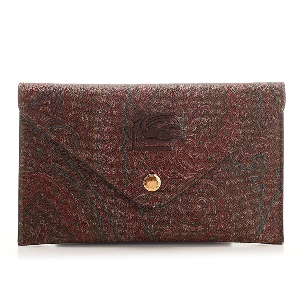 【ETRO】 Pegaso 刺繍入り ペイズリー ジャカード ウォレット ETRO】 Pegaso 刺繍入り ペイズリー ジャカード ウォレット