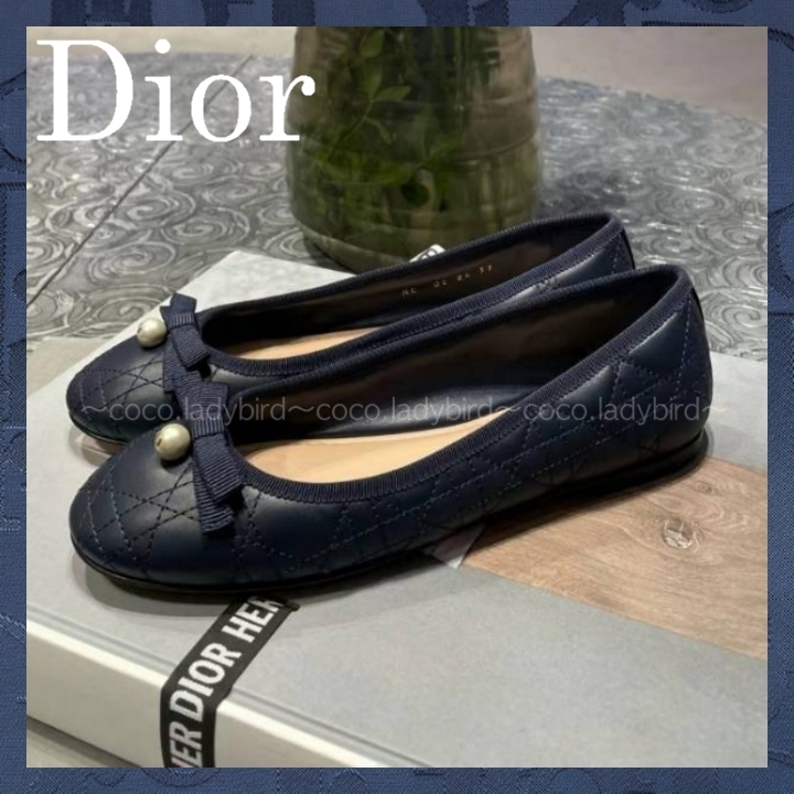 ☆可愛くてエレガントな足もと☆ DIOR バレリーナ