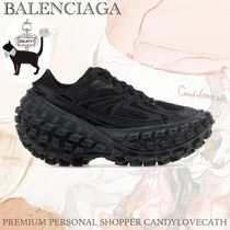 BALENCIAGA Black Nylon And Mesh Bouncer Sneakers