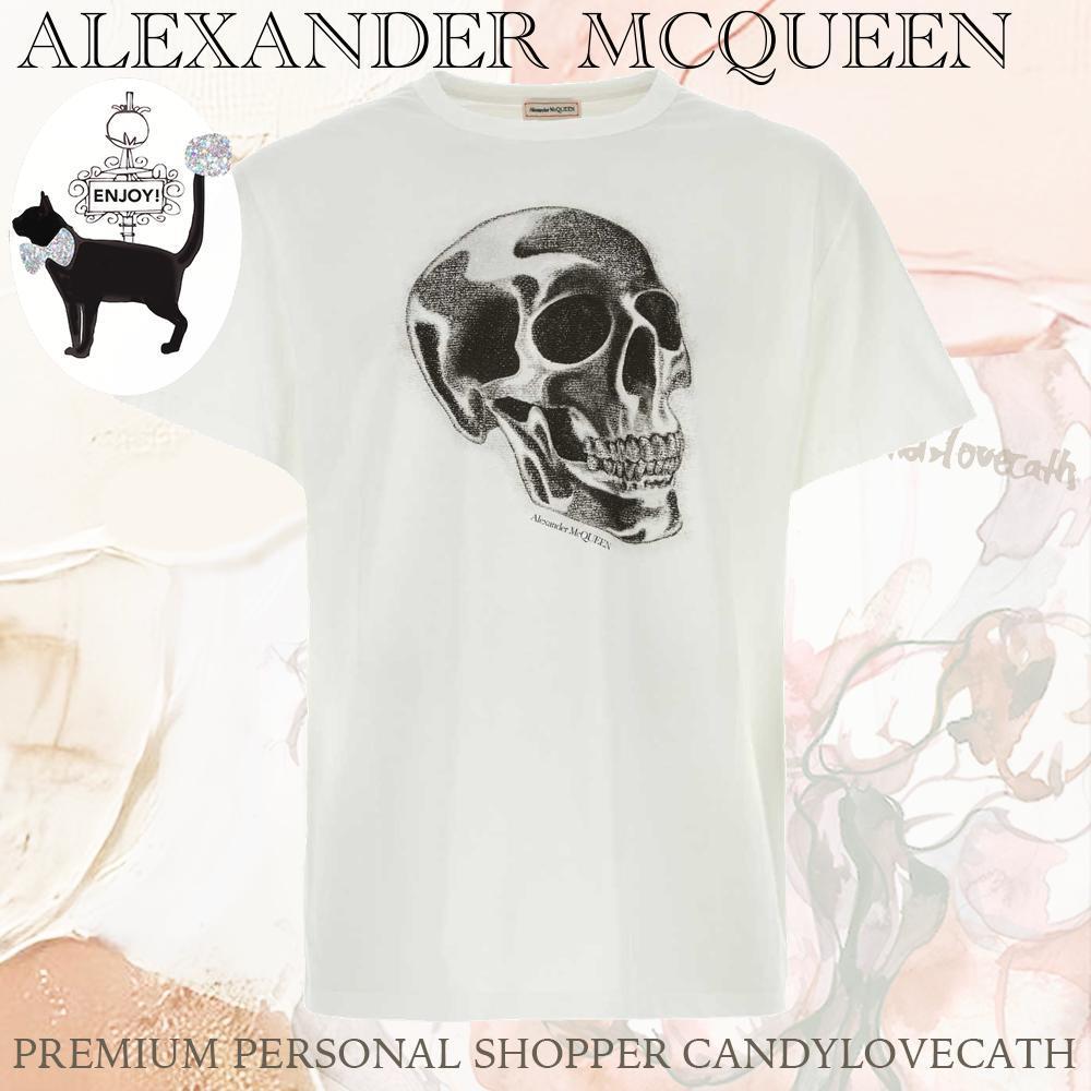 Tシャツ・カットソー ALEXANDER MCQUEEN White Cotton T-Shirt