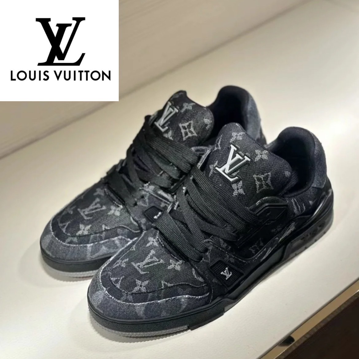 【LOUIS VUITTON】多色のデニム地が上級◎トレーナー スニーカー