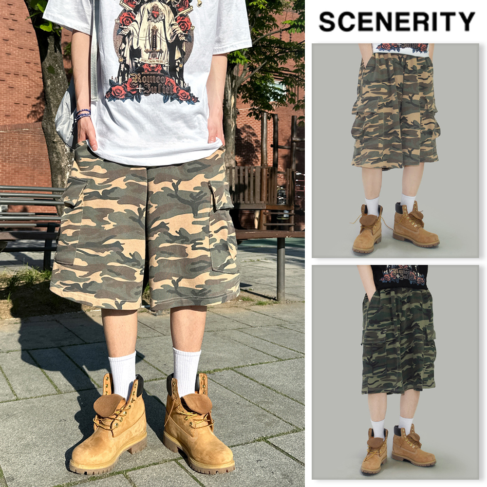 【SCENERITY】ropa camo shorts