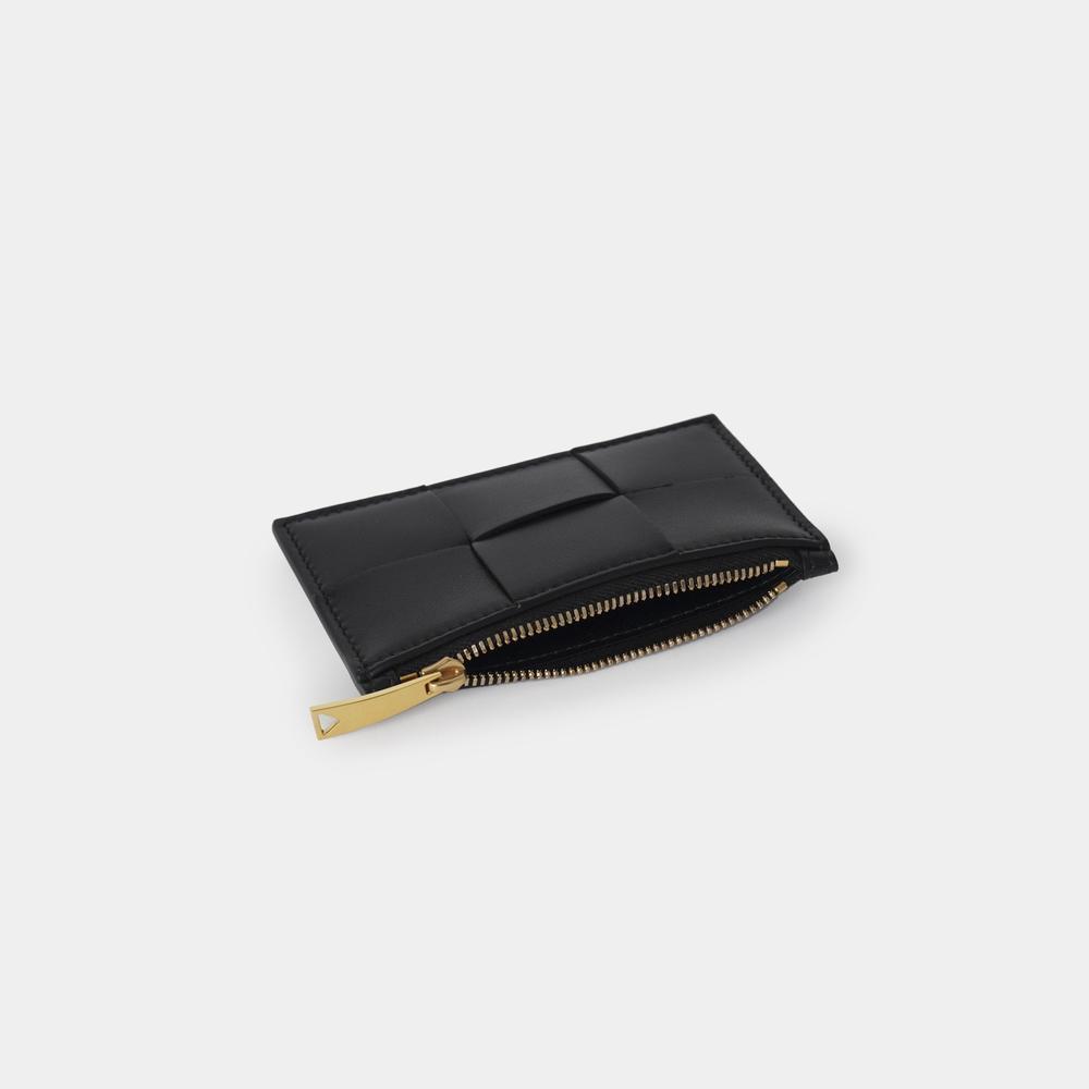 【関税込み】Bottega Veneta ネイビー ジッパー カードケース 送料関税込☆BOTTEGA VENETA☆カードケース☆NAVY☆ (BOTTEGA