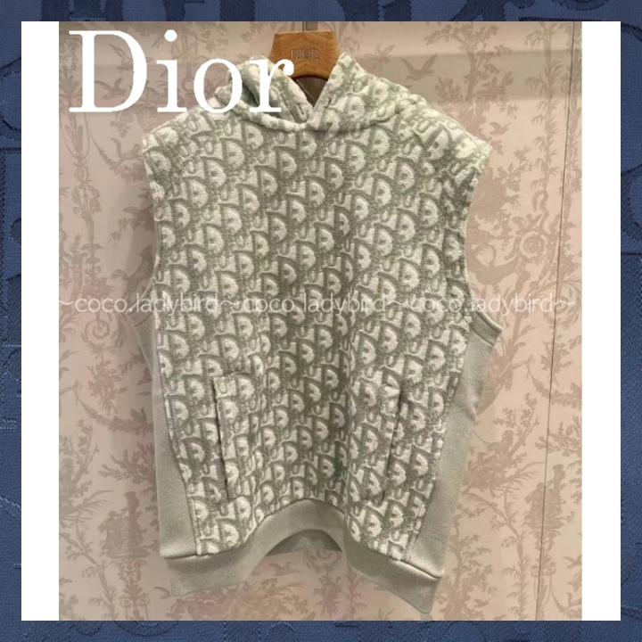 ☆オブリーク×グリーン☆ DIOR ノースリーブ スウェットシャツ