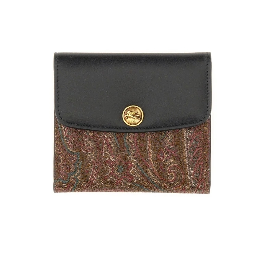 ★ETRO★ペイズリー カード ウォレット ETRO】 Essential ペイズリー ジャカード ウォレット
