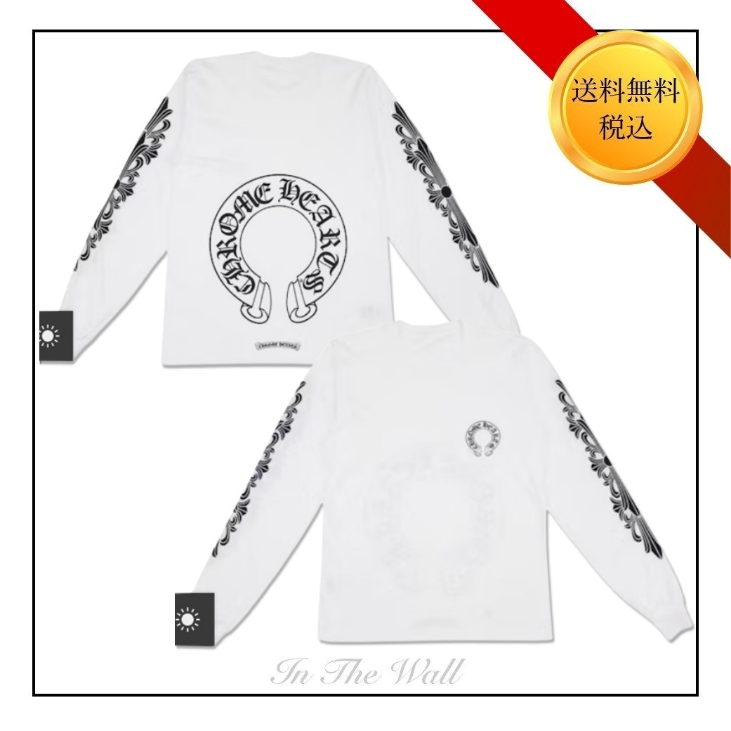 在庫少【Chrome Hearts】フローラル ホースシュー ロングTシャツ