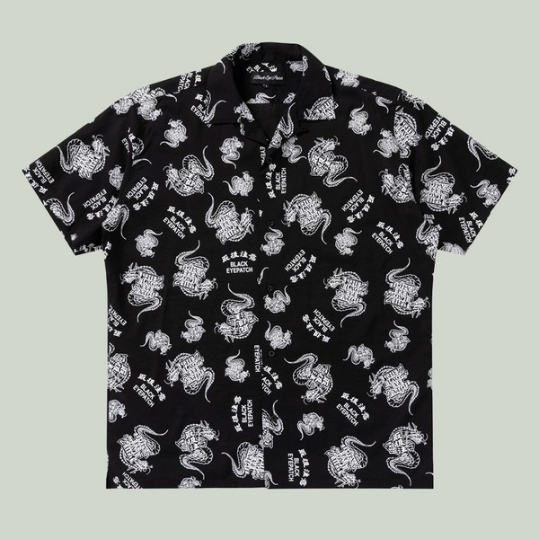 国内発】Black Eye Patch / HWC DRAGON PATTERNED S/Sシャツ シャツ