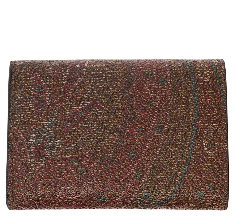 ETRO】 ペイズリー ジャカード フォールドオーバー ウォレット