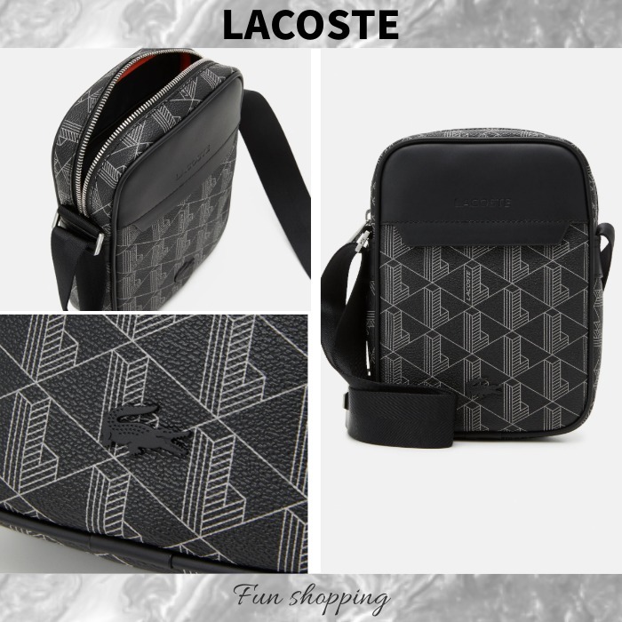 【LACOSTE】モノグラム バーティカル クロスバッグ
