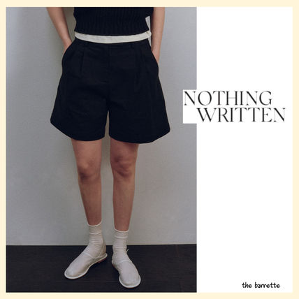 Nothing Writtenのホワイト Half White デニムショートパンツが
