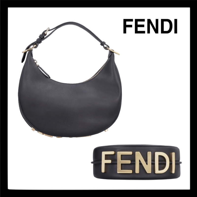 【FENDI】フェンディグラフィー ミニバッグ ☆関税・送料込 フェンディグラフィ ミニ レザー ブラック | Fendi