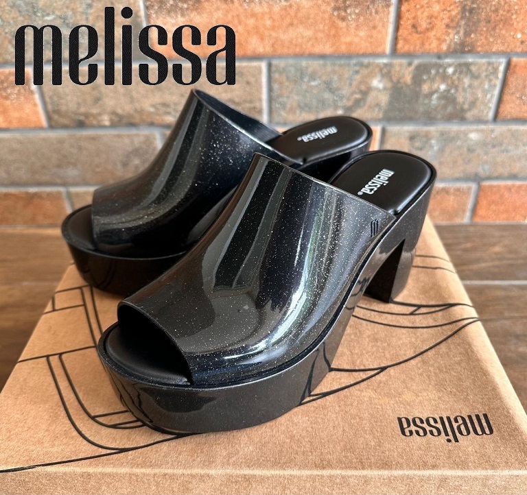 1点のみ即発sale！Melissa 追跡付/送料込 雨の日対策安定ヒール