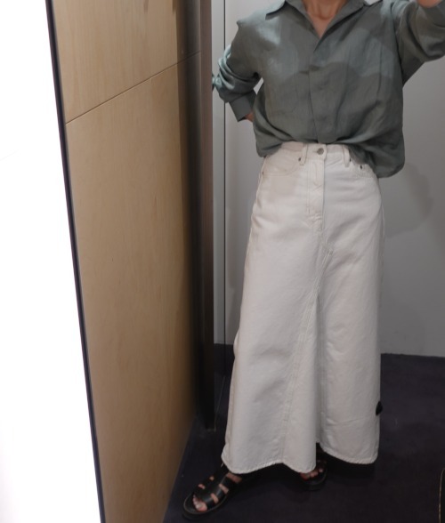 “COS” パネルデニムマキシスカート