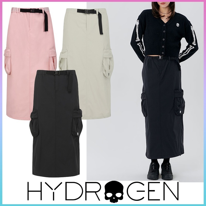 HYDROGEN 24SS ロングスカート 三色 H21D1PC601