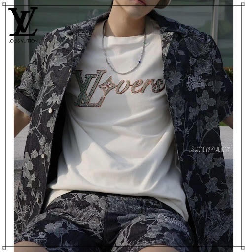《24AW★》ルイヴィトン Tシャツ 半袖 スパンコール