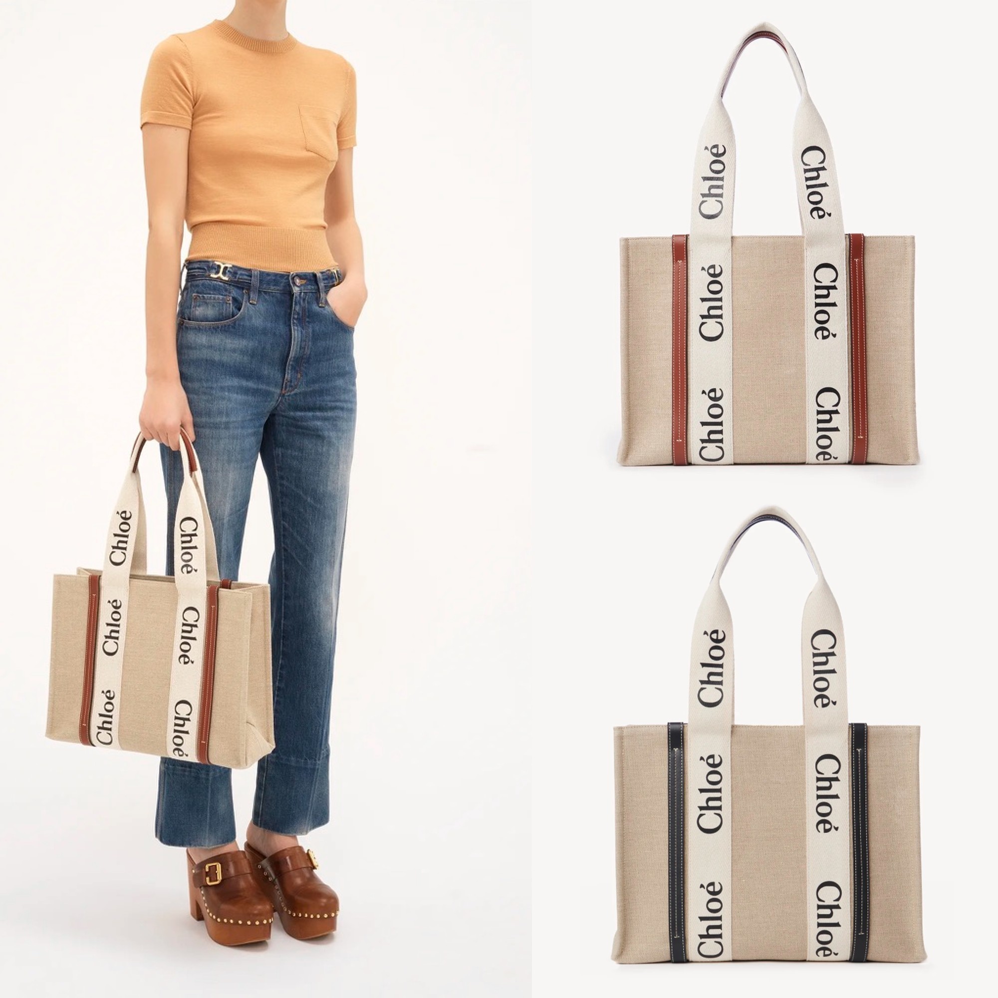 【関税送料込み】Chloe “WOODY”ミディアム トートバッグ