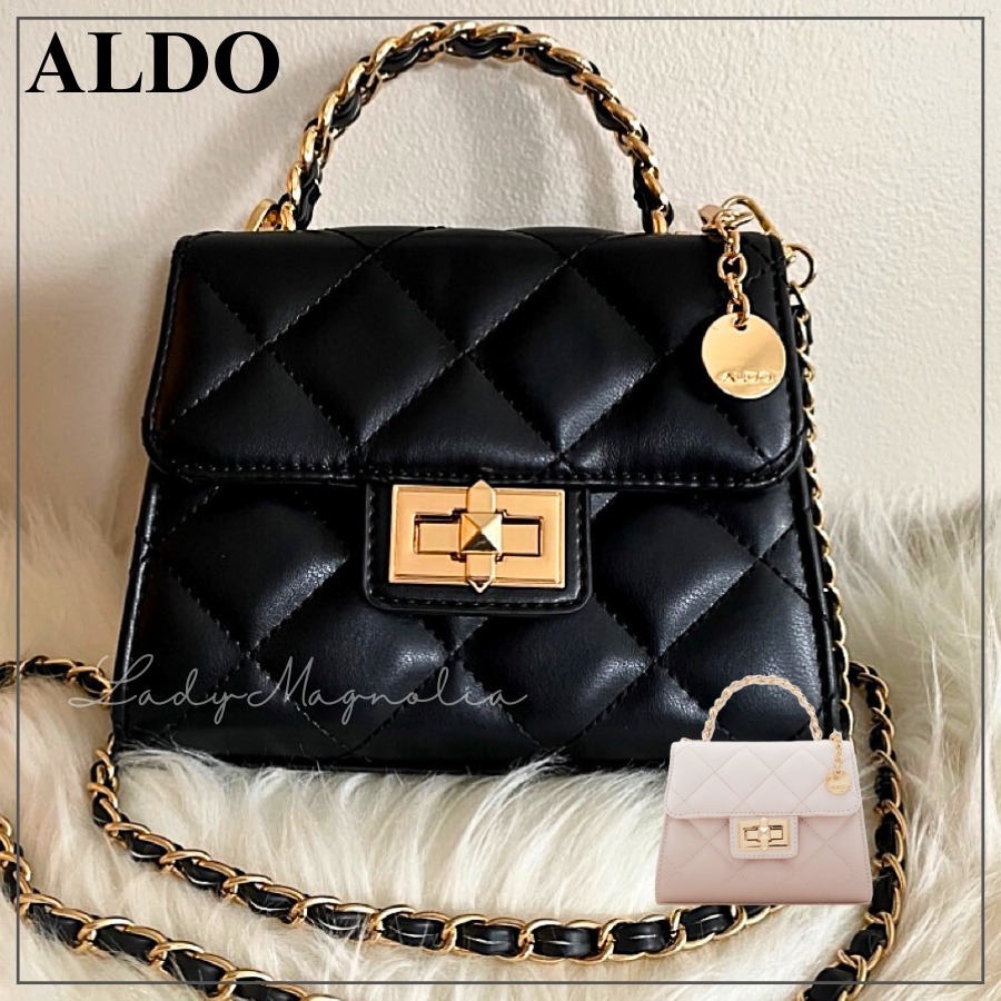 【ALDO】シックで上品 ★ キルティングトップハンドルバッグ