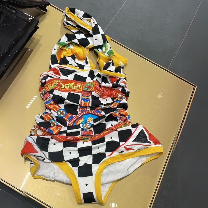 希少 DOLCE&GABBANA ドルガバ ワンピース 水着