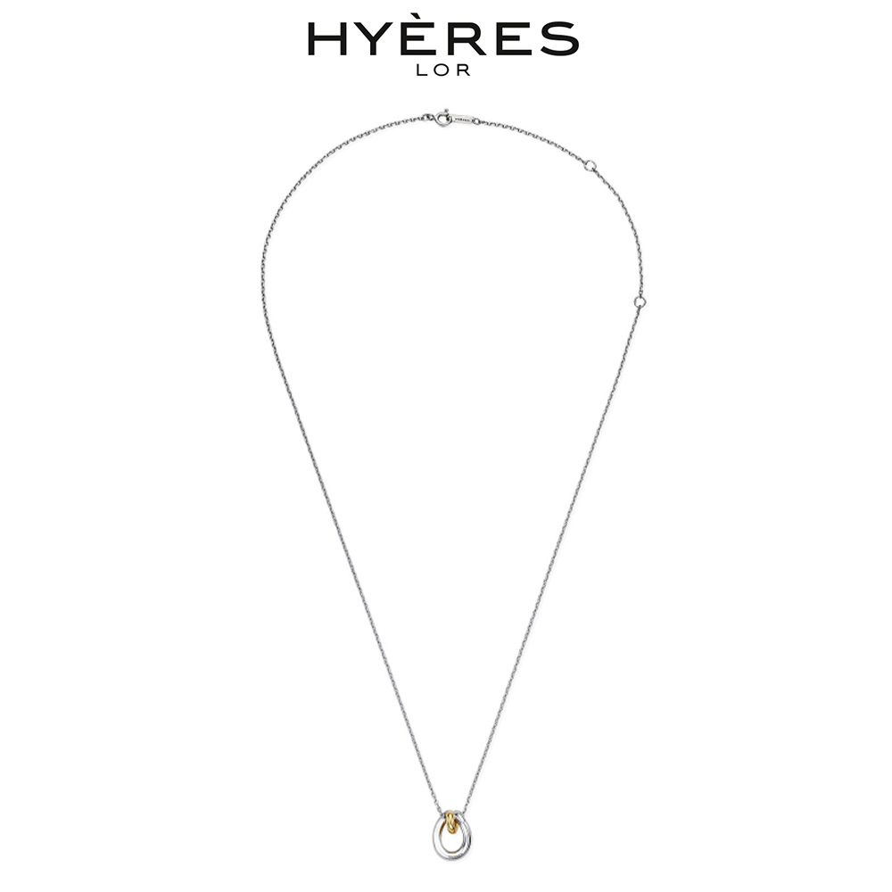 【HYERES LOR】24SS★ Etrev Note SV(C) Double Ring Necklace