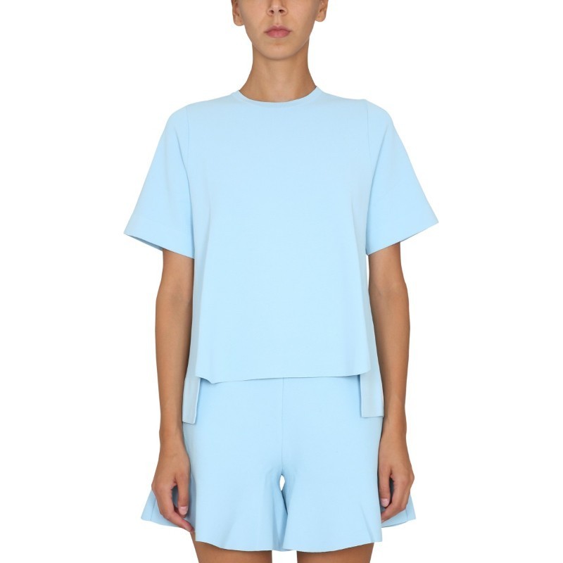 Tシャツ・カットソー Stella McCartney T-SHIRT WITH ASYMMETRICAL HEMLINE