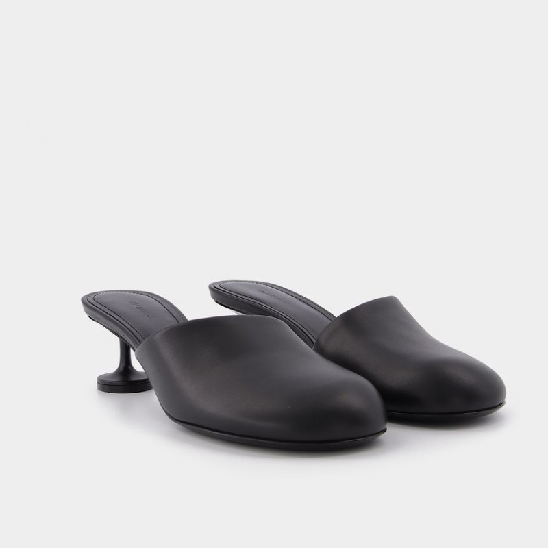 サンダル・ミュール BALENCIAGA Lady Mule M50  in Black Leather