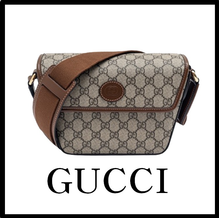 ★関税込★GUCCI★ALL OVER GG SUPREME CANVAS SHOULDER BAG★