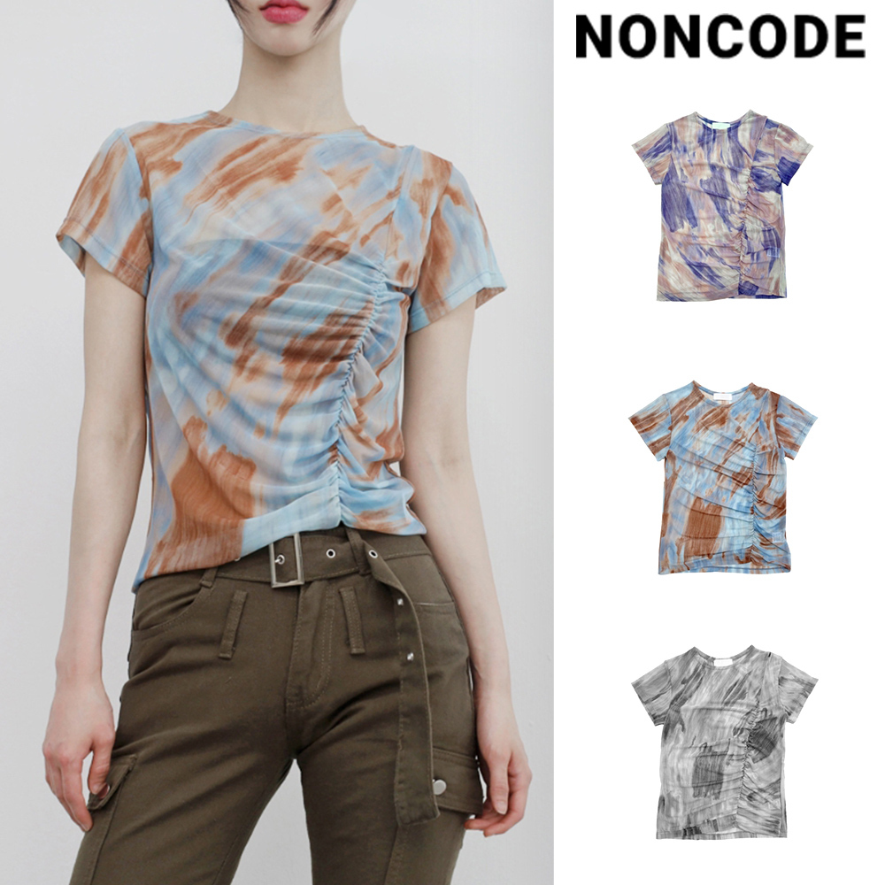 【NONCODE】Pressa Mesh See-Through Slit T-Shirt