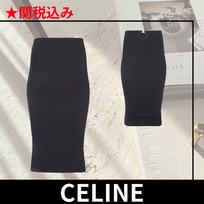 CELINEミディ丈スカート CELINE】ミディ丈スカート☆SALE中