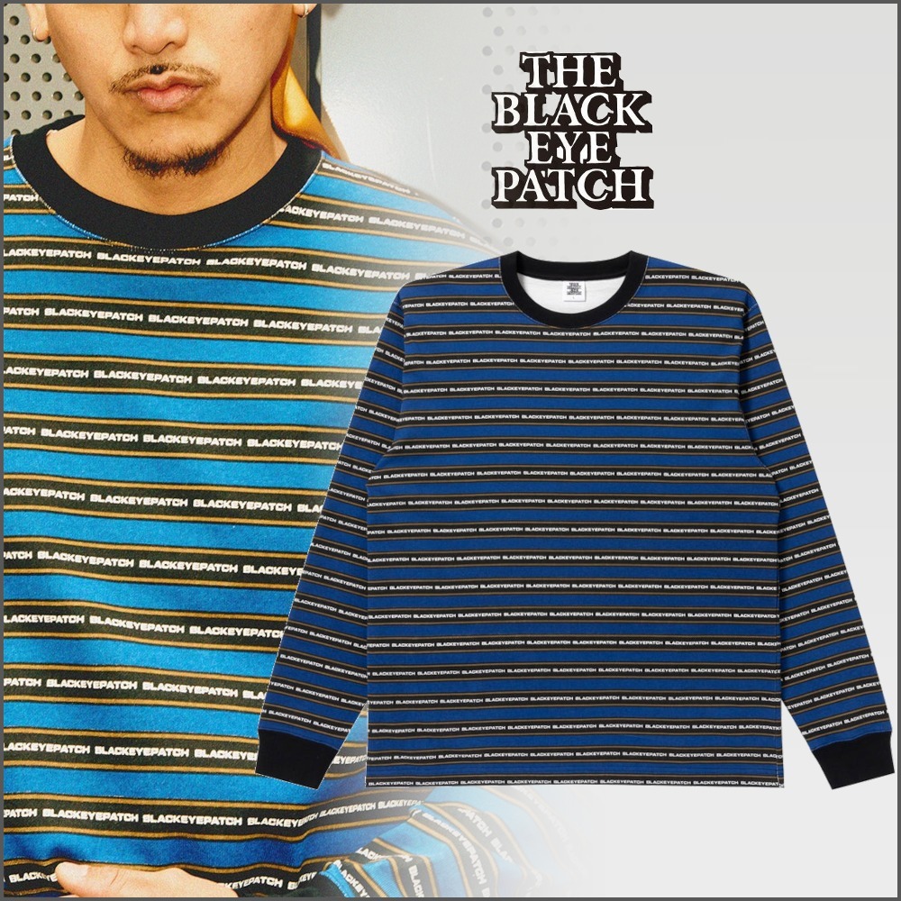 【BlackEyePatch】TACTIC SANS STRIPED L/S TEE