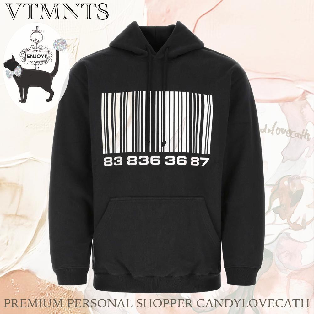 スウェット・トレーナー VTMNTS Black Cotton Blend Sweatshirt