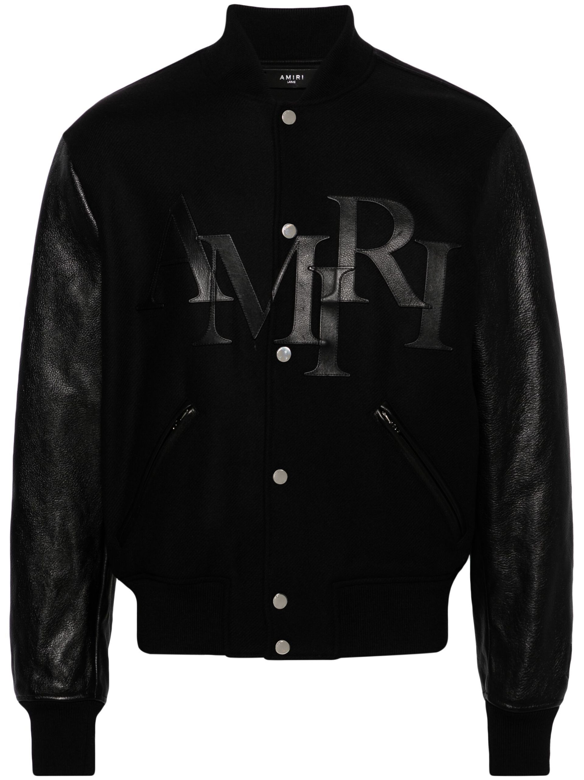 関税・送料込】AMIRI スタッガード ロゴ バーシティジャケット