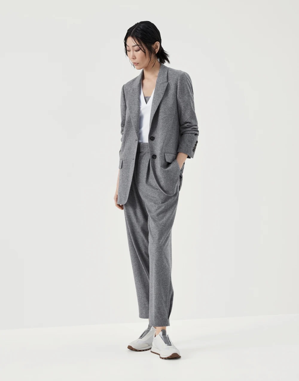 《送料無料》BRUNELLO CUCINELLI Deconstructed jersey jacket