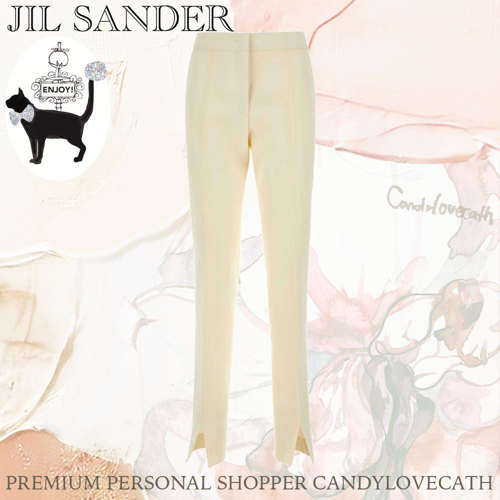 パンツ JIL SANDER Ivory Viscose Blend Pant
