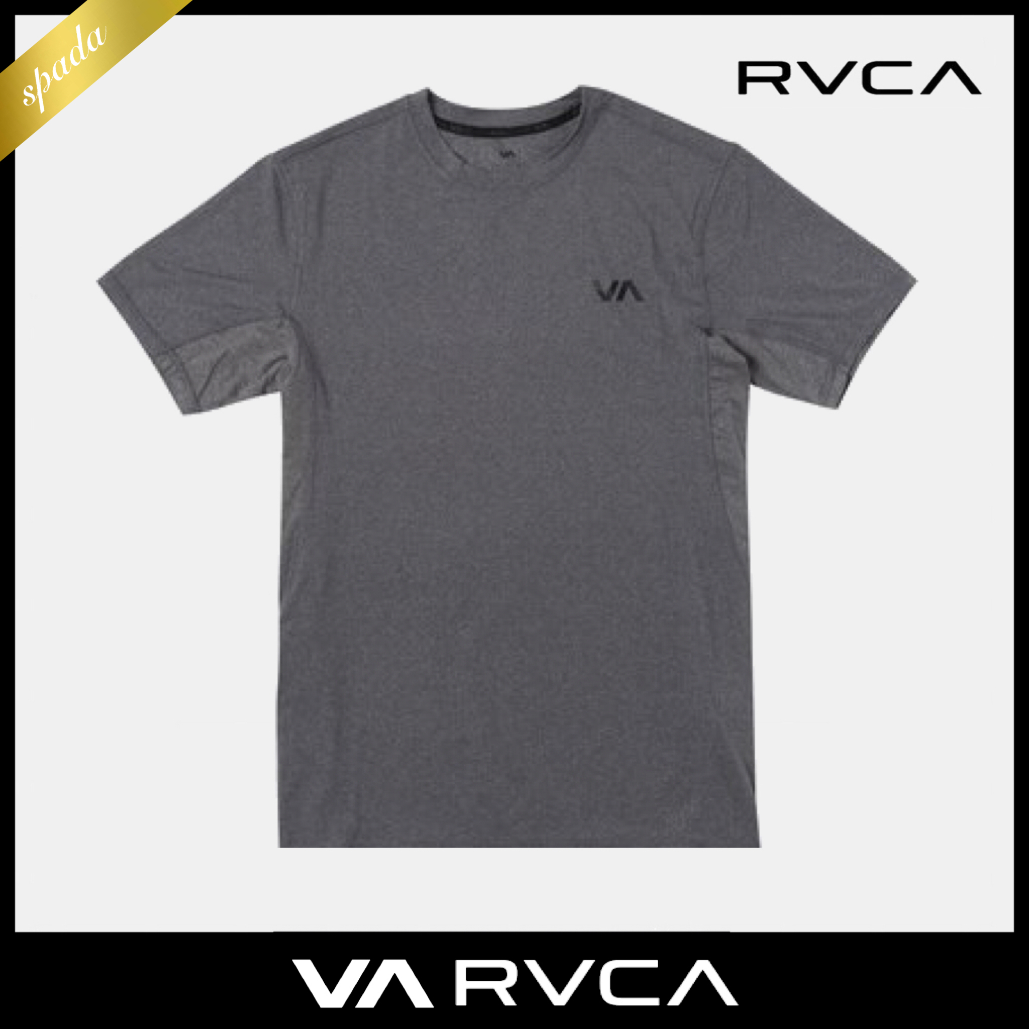 【RVCA】半袖 ロゴ Tシャツ チャコール / 送料無料