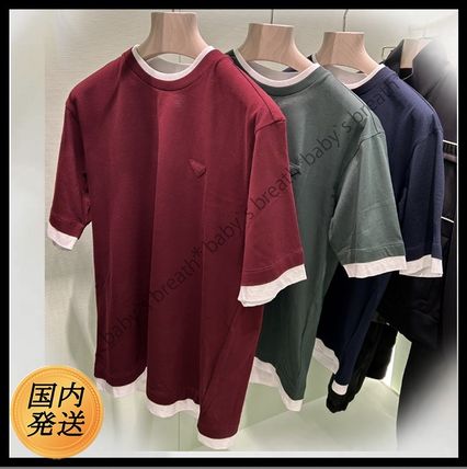 【PRADA】コットン Tシャツ★ダークグリーン★XXL ダークグリーン コットン Tシャツ | PRADA