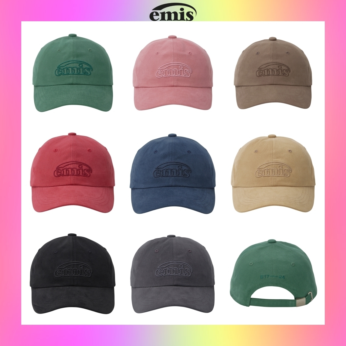【emis】韓国人気★ COTTON BRUSHED BALL CAP