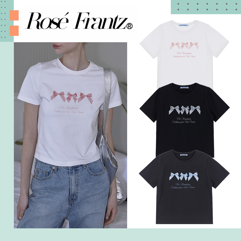 Rose Frantz ♥ Ribbon Lettering T-shirt/追跡付