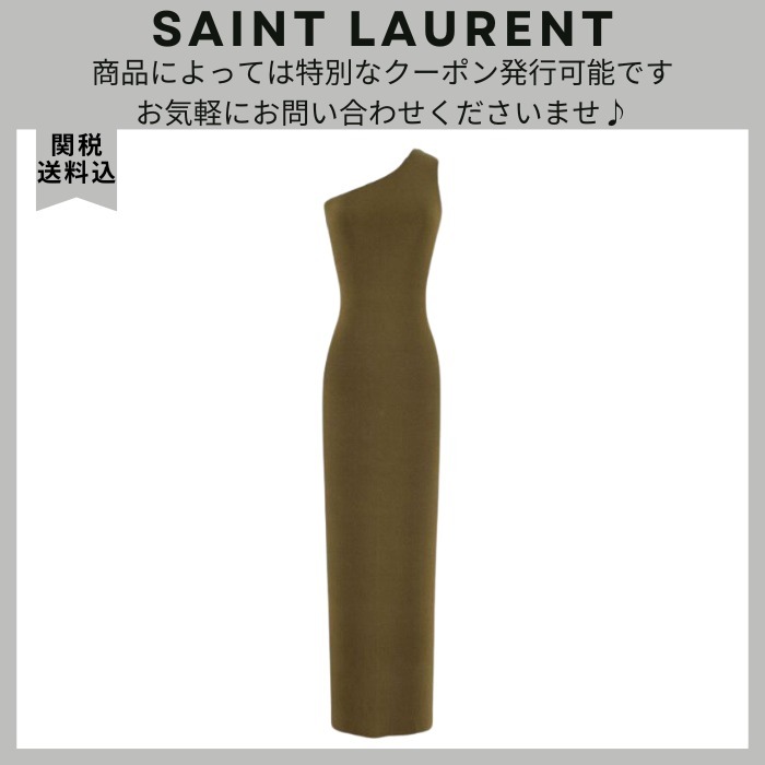 VIP価格.Saint Laurent ABITO MONOSPALLA IN SETA