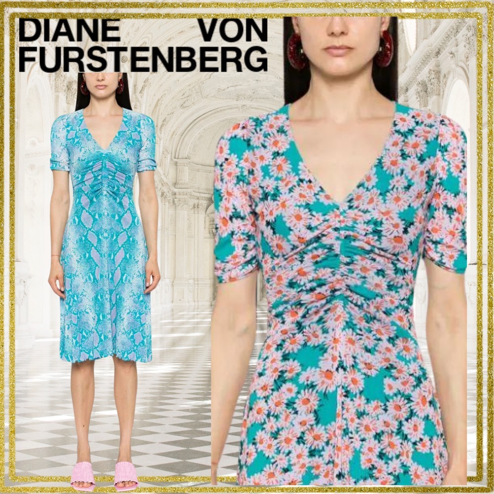 【関税込】DVF★華カジュアル Koren リバーシブル ドレス