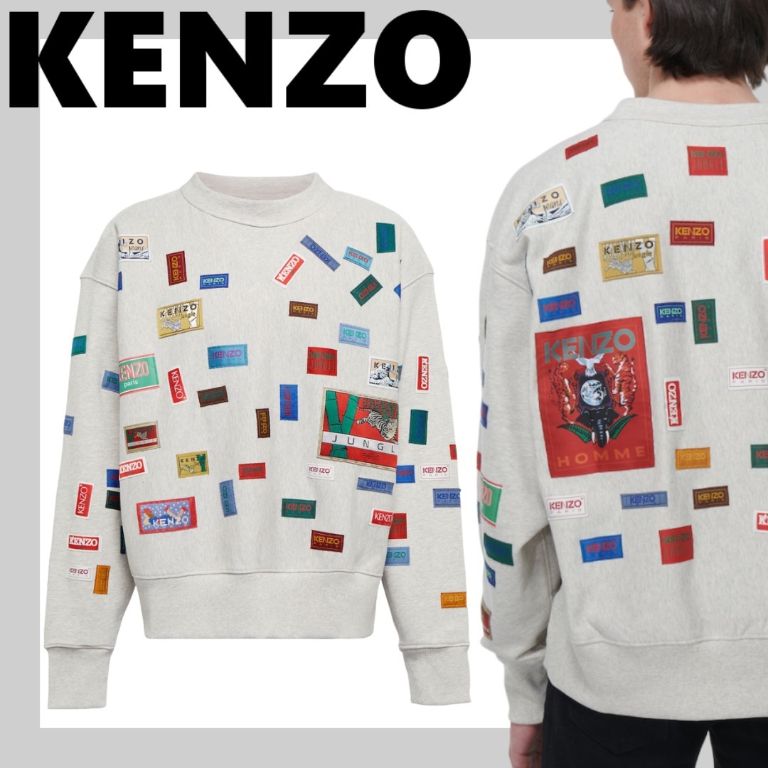 完売前に【KENZO】プリント コットン スウェットシャツ
