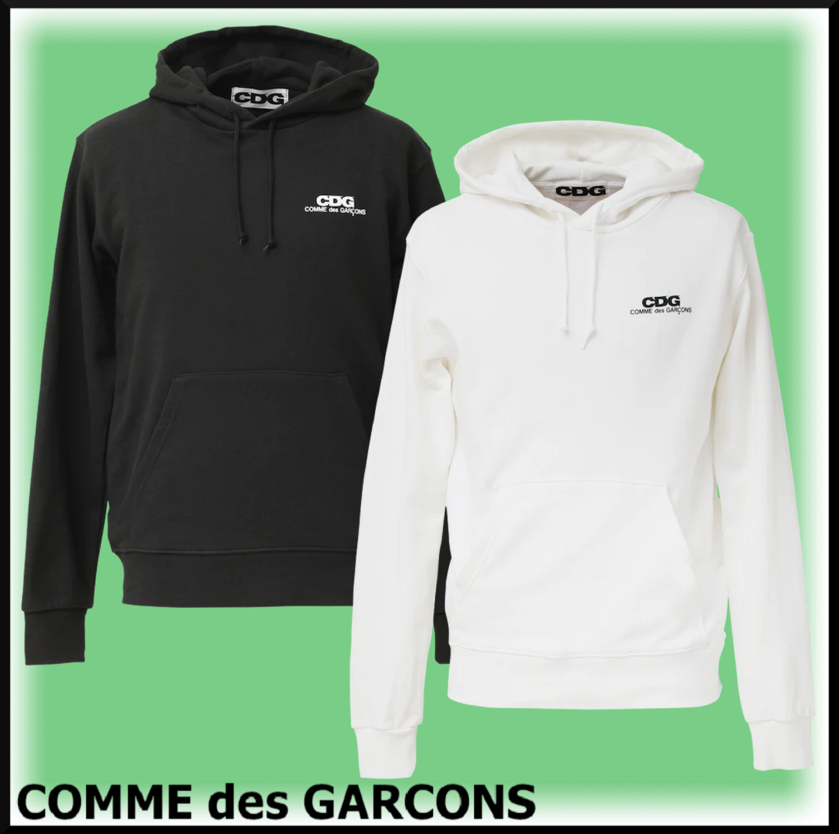 ギフトに★COMME des GARCONS CDG HOODED SWEATSHIRT SMALL LOGO
