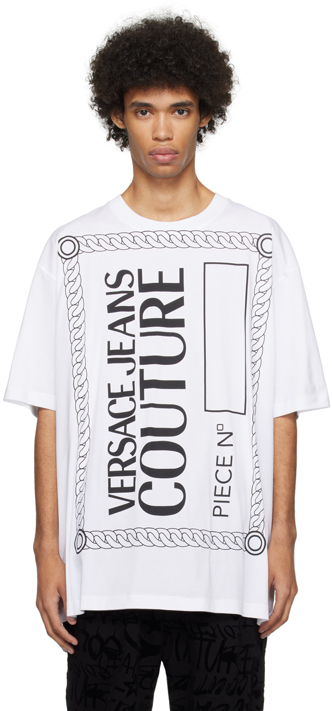 【関税込み】Versace Jeans Couture ホワイト Piece No. Tシャツ