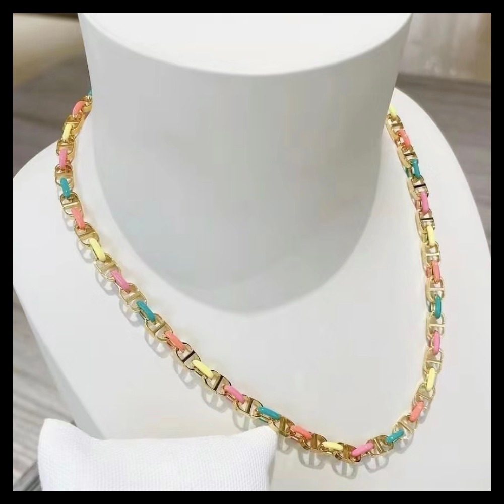 【24-25AW/マルチカラーが可愛い♪】Dior★Petit CD ネックレス