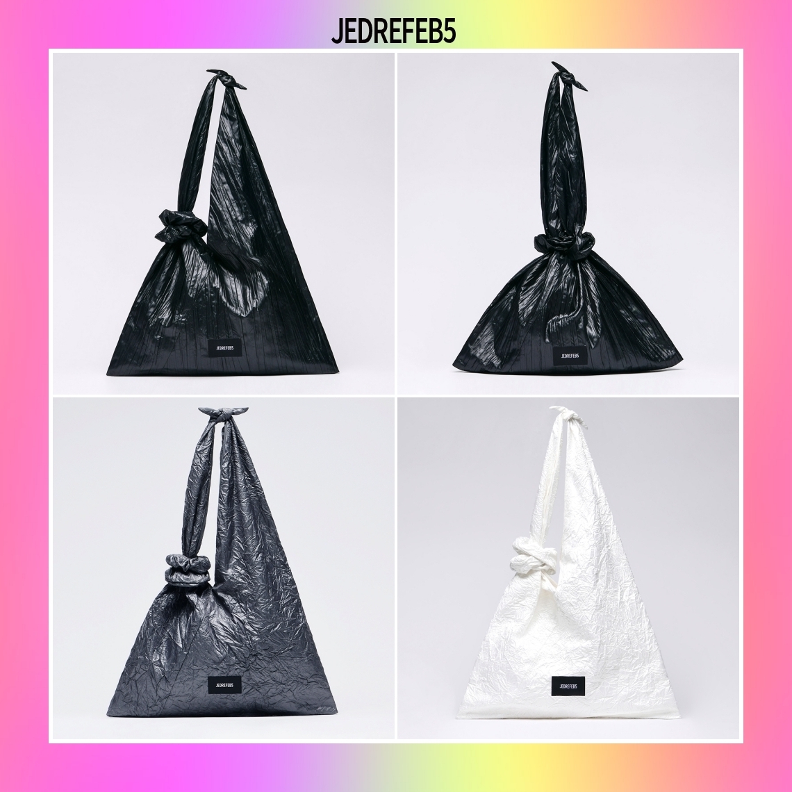 【JEDREFEB5】韓国人気★ Scrunchie large hobo Pleats