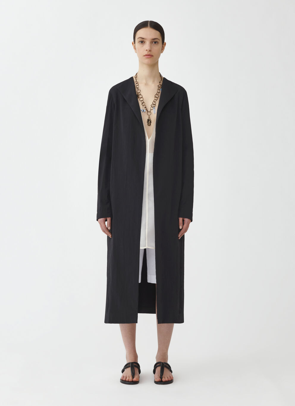 《送料無料》 FABIANA FILIPPI TRENCH COAT IN MOSSOTECHNICAL
